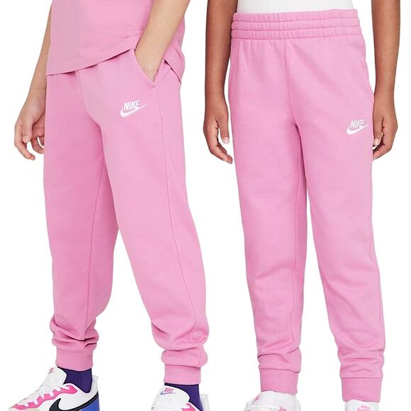 Nike Sportswear Big Kids Pink Club Fleece Sweatpants Joggers Size XL - Picture 1 of 14